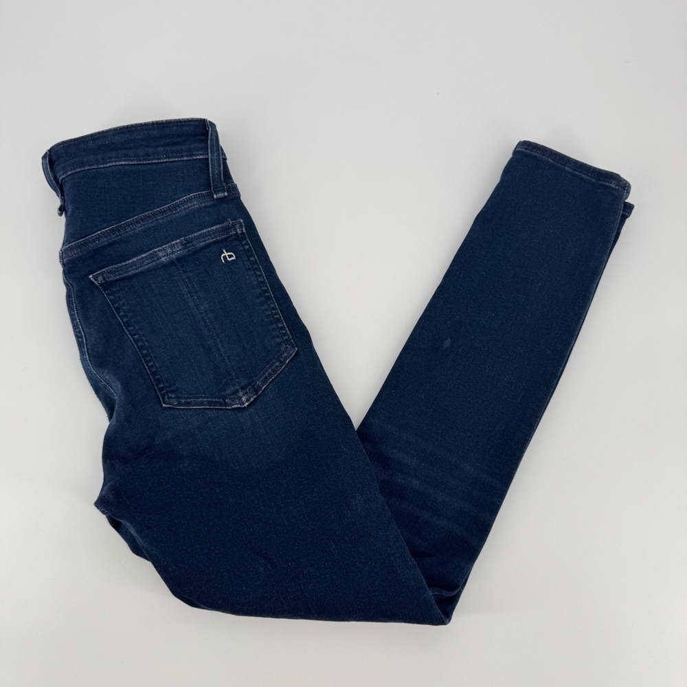 Rag & Bone Nina High Rise Ankle Skinny Jeans Viola Dark Indigo 25 WDD20F2639I7VI
